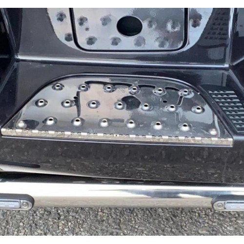 Stainless steel step cover compatible with MERCEDES ACTROS MP4 - MP5