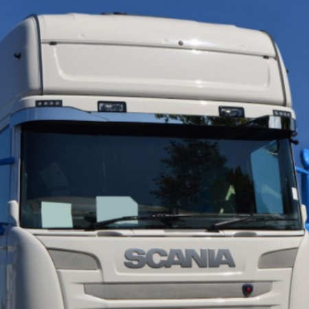 Lower Sun Visor Band in Stainless Steel | Compatible with SCANIA ...